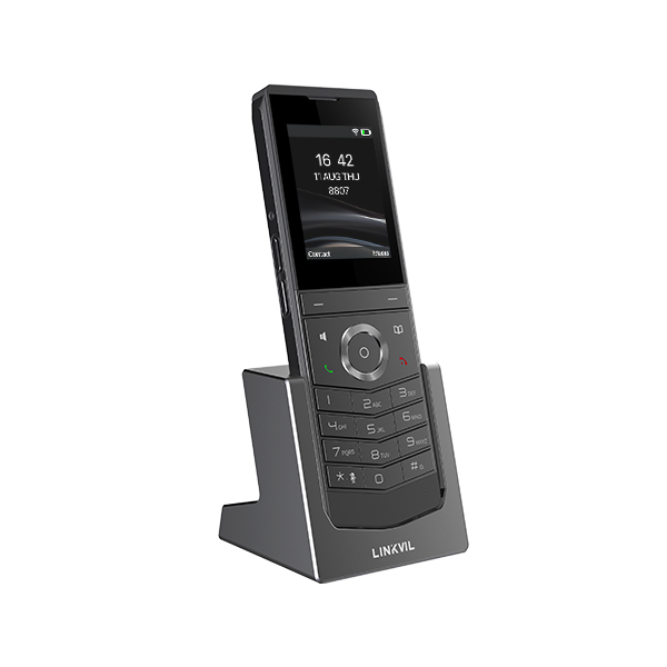 Fanvil W611W - Téléphone mobile IP - Noir - Combiné sans fil - IP67 - 4 lignes - 1000 entrées
