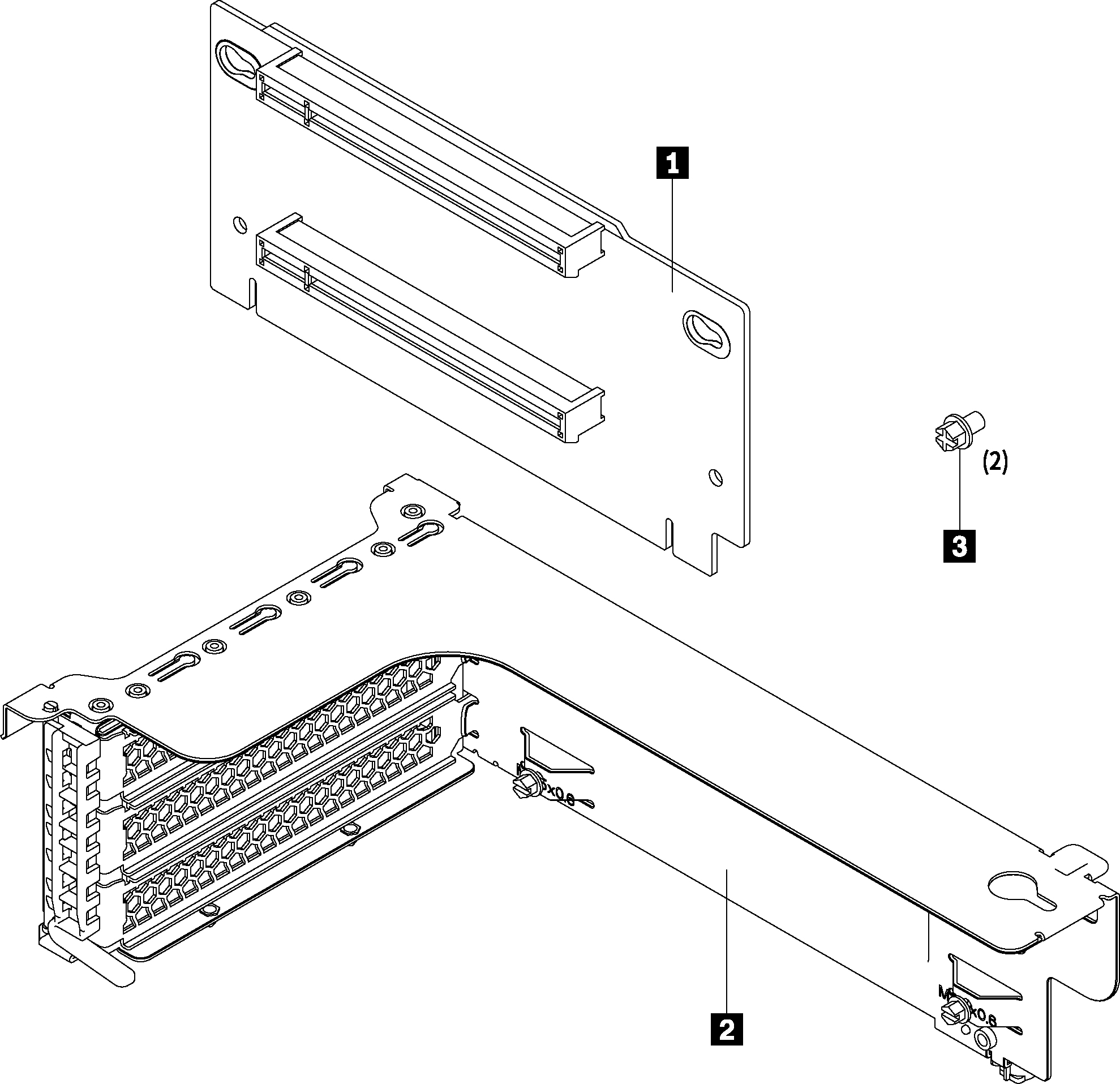 Lenovo Riser 1 Kit Carte Riser ThinkAgile (7XH7A02678)