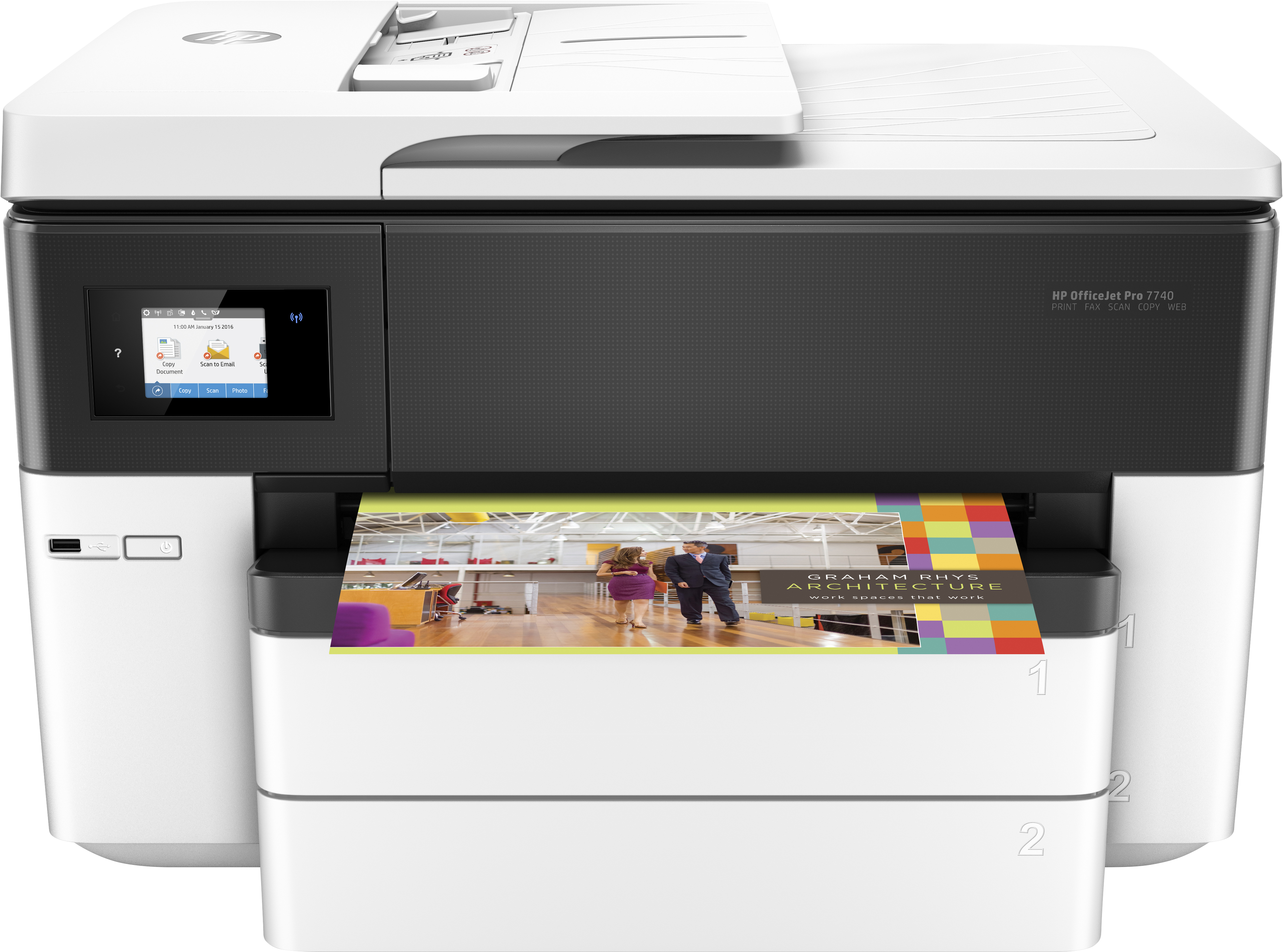 HP OfficeJet Pro 7740 A3 Färg Multifunktion Bläckstråle - G5J38A