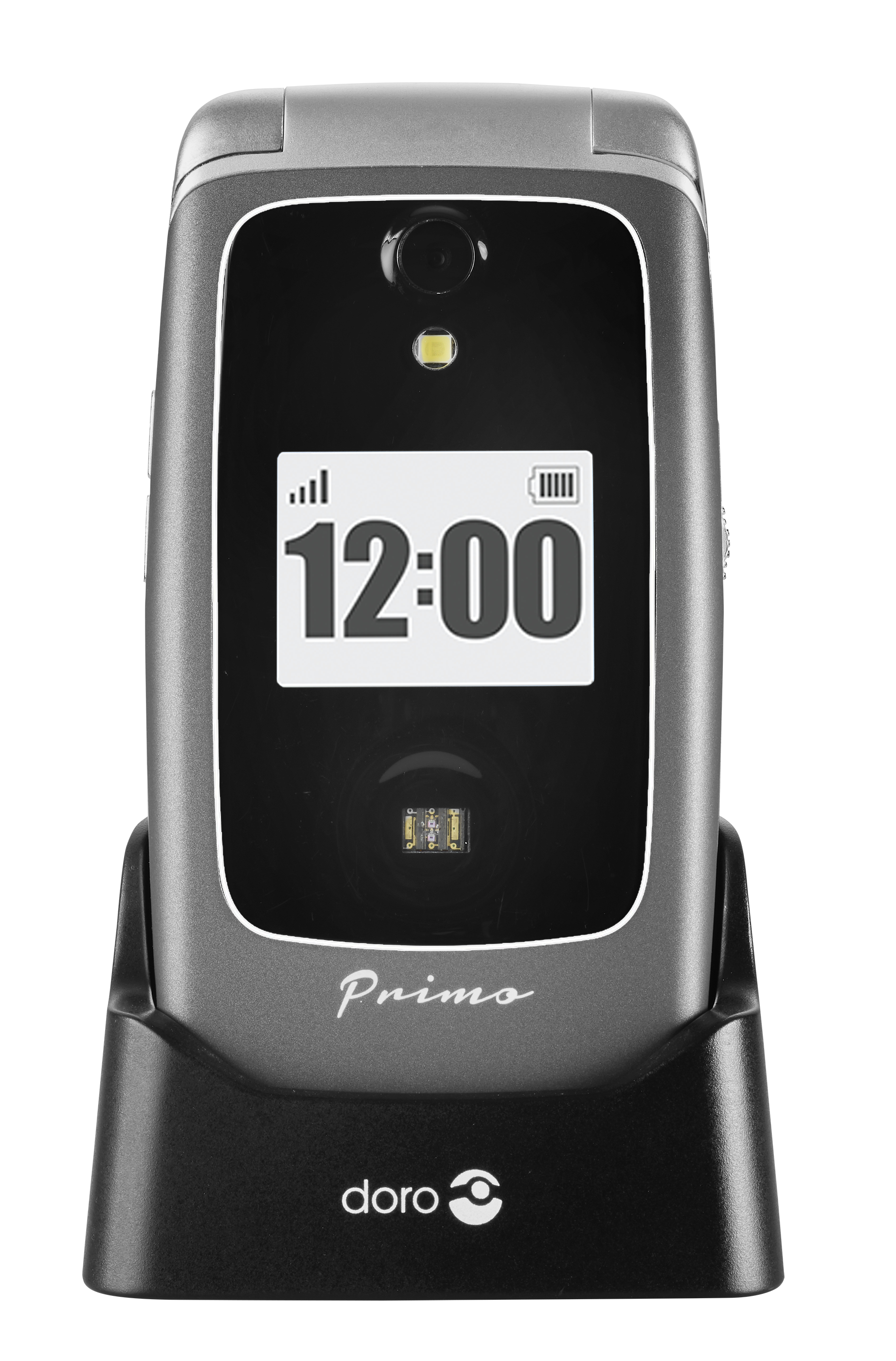 Doro Primo 418 - Clapet - 7,11 cm (2,8") - 3 Mpx - Bluetooth - 1000 mAh - Graphite