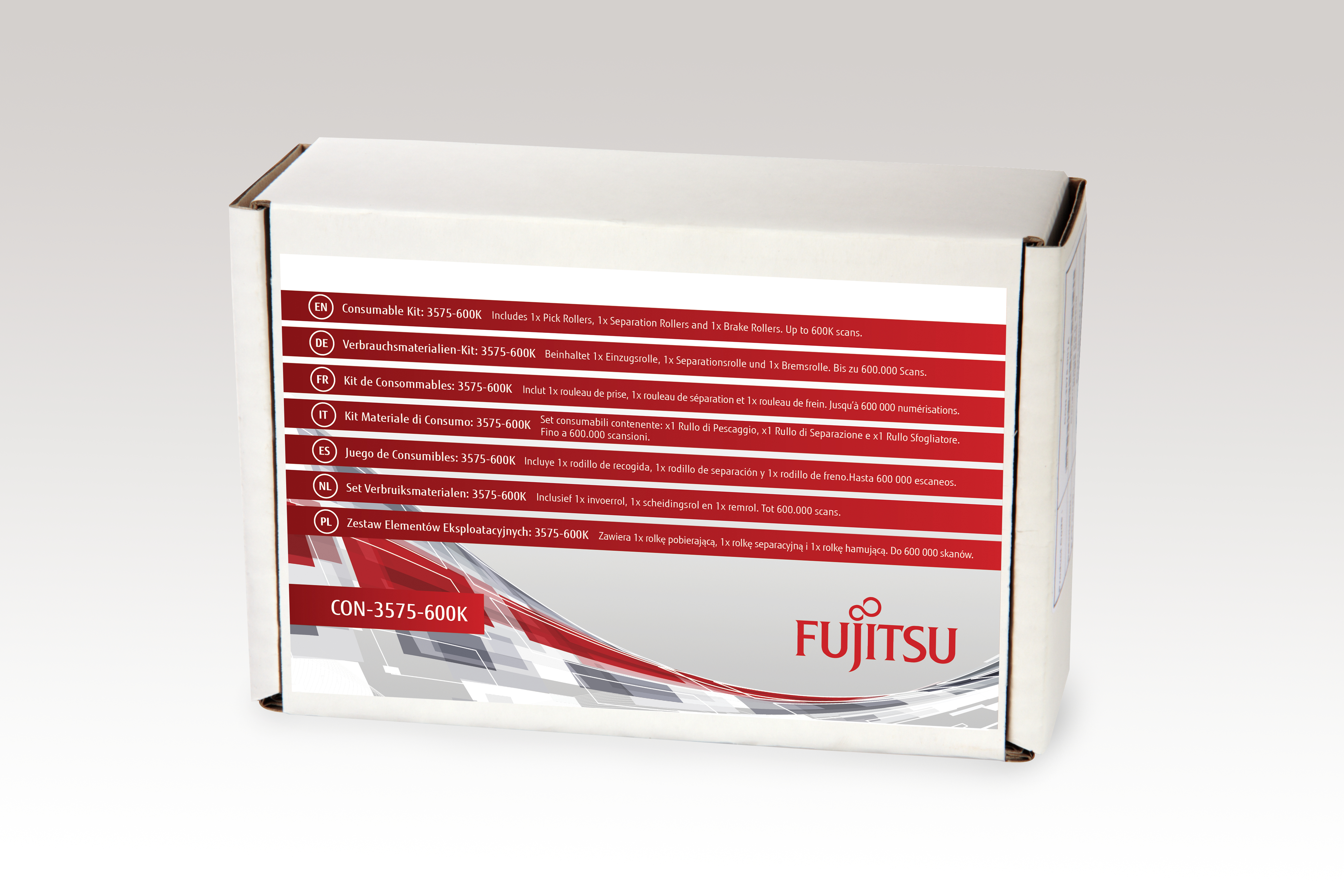 Forbruksmaterielsett Fujitsu pour fi-6400- og 6800-skannere