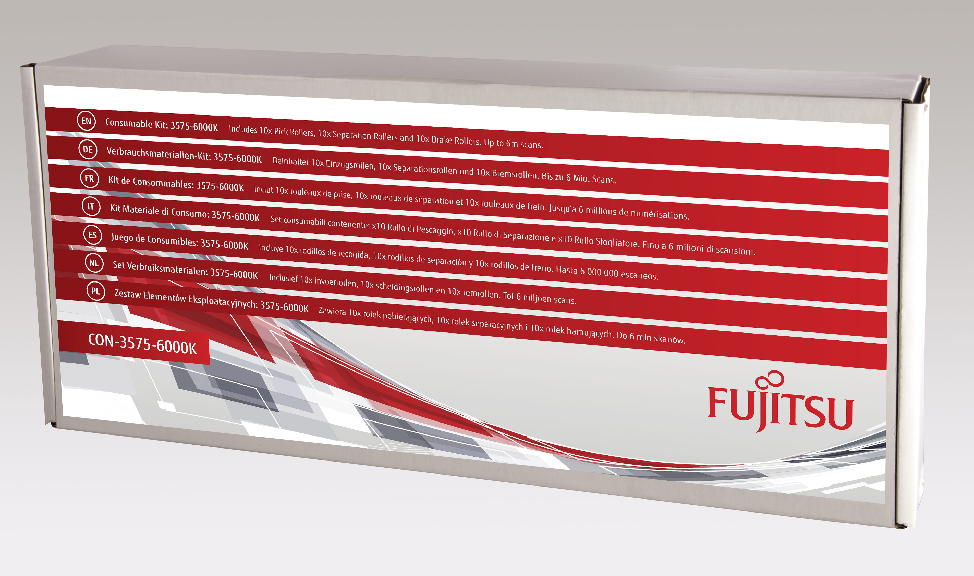 Gamme Fujitsu : 10 plukke-, séparations- et bremsevalser
