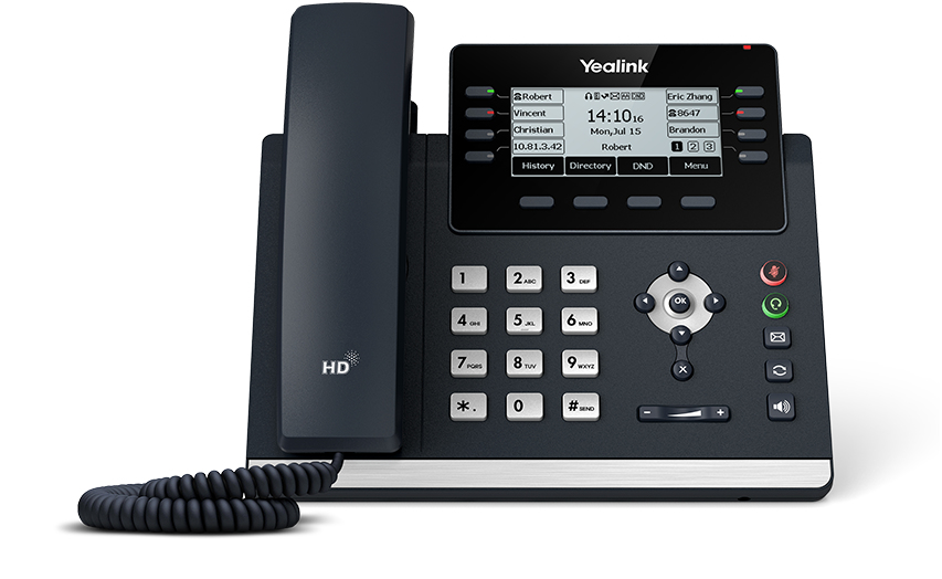 Yealink SIP-T43U - Téléphone SIP Bluetooth via clé Wi-Fi