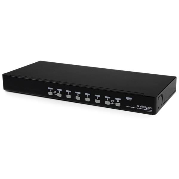 StarTech – commutateur KVM USB 8 ports 1U, montage en rack, OSD