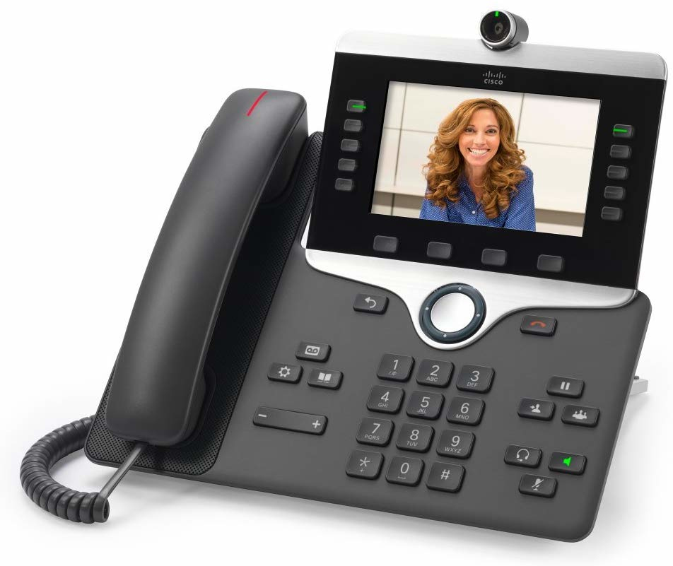 Cisco 8845 - IP Phone - Black - Wired handset - Polycarbonate - Desk/Wall - LCD - CP-8845-3PCC-K9=