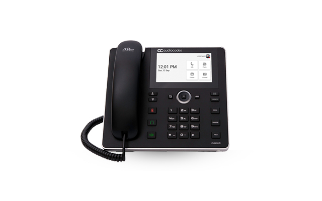 AudioCodes Teams C455HD IP-Phone PoE GbE black - Voip phone - TCP/IP