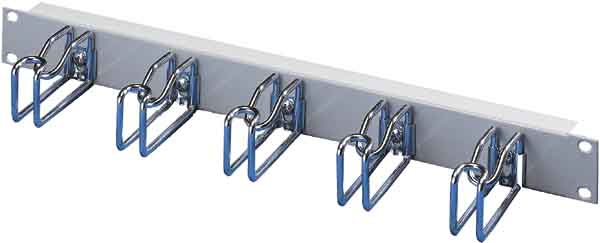 Panneau avant Rittal 19" Marshalling, 1 HU, 5 supports de câbles 43 x 105 mm