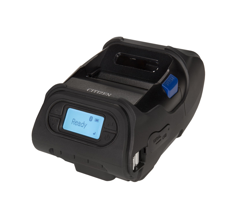 Citizen CMP-25L - Imprimante thermique - 203 x 203 DPI - 127 mm/s - Filaire et sans fil - Lithium-Ion (Li-Ion) - Noir