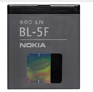 Nokia Battery BL-5F - Battery - Lithium-Ion (Li-Ion) - 950 mAh - 3.7 V - Nokia 6290 - Nokia N93 - Nokia N95 - Nokia E65