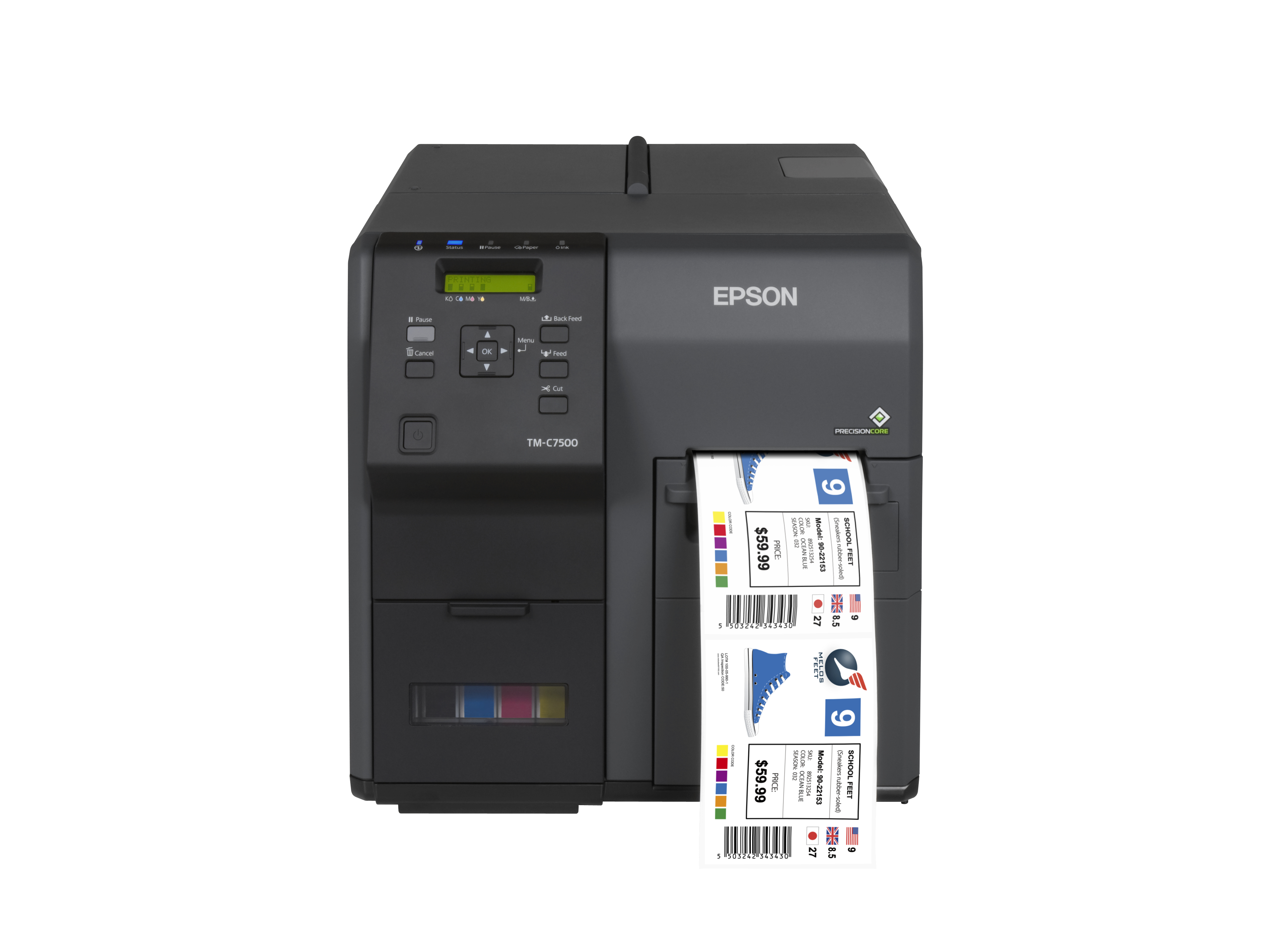Epson ColorWorks C7500 - Jet d'encre - 600 x 1200 DPI - 300 mm/s - Filaire - Noir