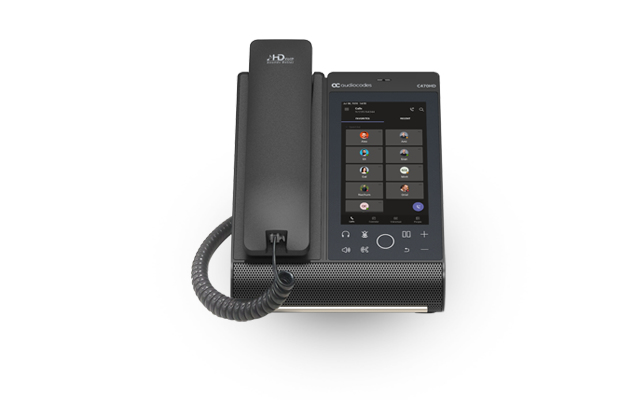 AudioCodes Teams C470HD Total Touch IP-Phone PoE GbE with integrated BT Dual Band WiFi and an - Voip phone - TCP/IP