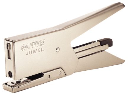 Esselte Leitz Heftzange Juwel-2000 vernickelt bis 12 Blatt 10 Jahre Garantie - 5557-00-82