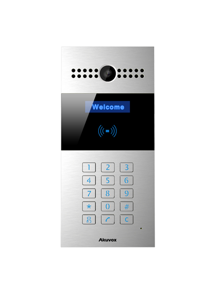 Akuvox R27A IP65 intercom, black/silver, PoE