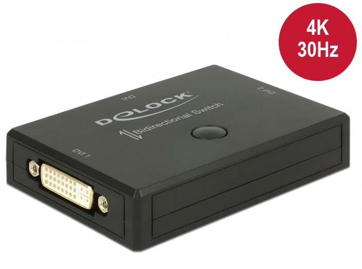Delock DVI - DVI - Plastic - Black - 3840 x 2160 pixels - 820 mm - 620 mm - 18751