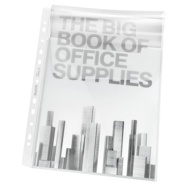 Esselte Leitz PP + Flap180my A4 - 210 x 297 mm (A4) - Transparent - Polypropylene (PP) - 236 mm - 5 mm - 307 mm