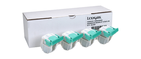 Cartouche d'agrafage à cheval Lexmark (paquet de 4)