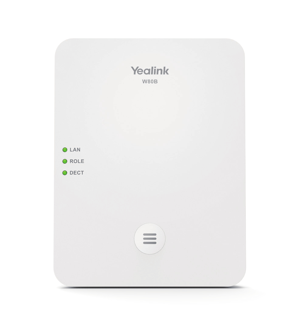 Yealink W80B - Station de base pour téléphonie VoIP sans fil - Système multicellulaire