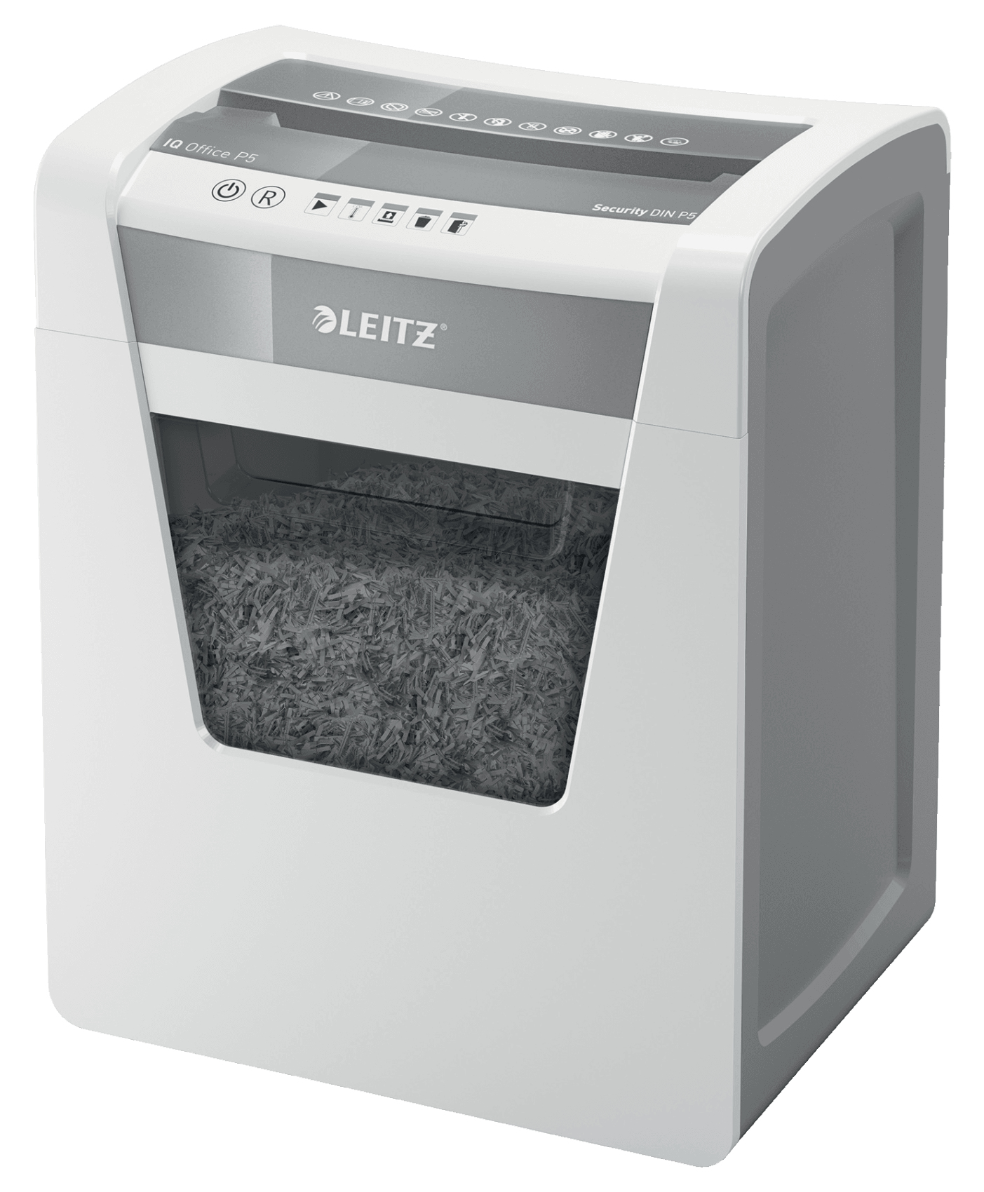 Esselte Leitz Shredder IQ Office P5 - Micro-cut shredding - 22.3 cm - 2 x 15 mm - 23 L - 225 sheets - Touch