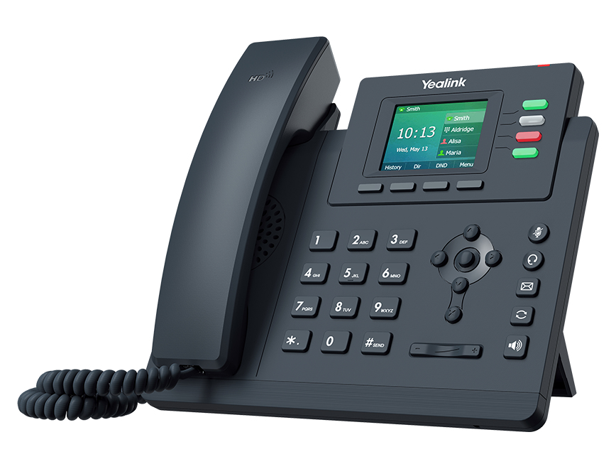 Téléphone VoIP Yealink SIP-T33G avec fonction d'appel à 5