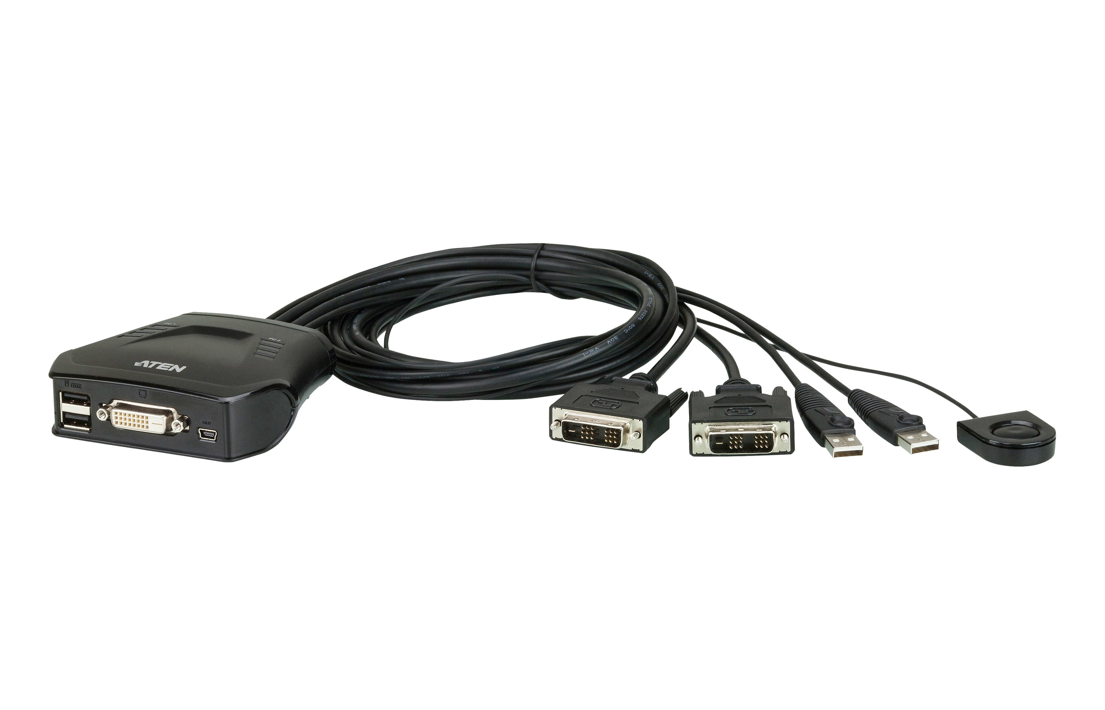 ATEN CS22D - Commutateur KVM - 2 ports KVM
