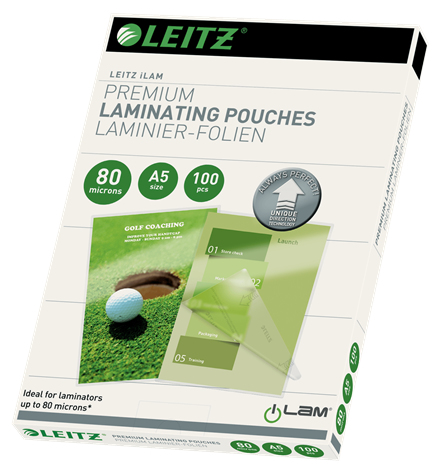 Esselte Leitz 74920000 - Transparent - Glossy - A5 - 0.08 mm - 160 mm - 20 mm