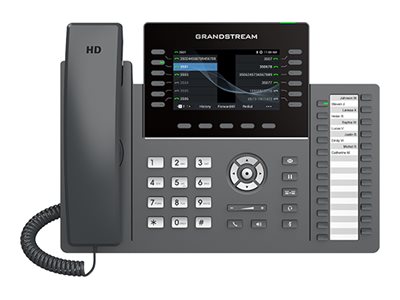 Grandstream GRP2636 - Téléphone IP - Noir - Combiné filaire - 12 lignes - LCD - 10,9 cm (4,3")