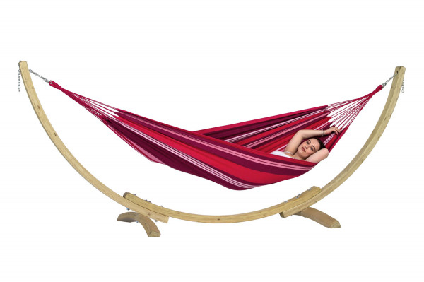 Amazonas AZ-6010125 - Hamac à armature - 150 kg - 1 personne(s) - Coton - Polyester - Multicolore - Bois