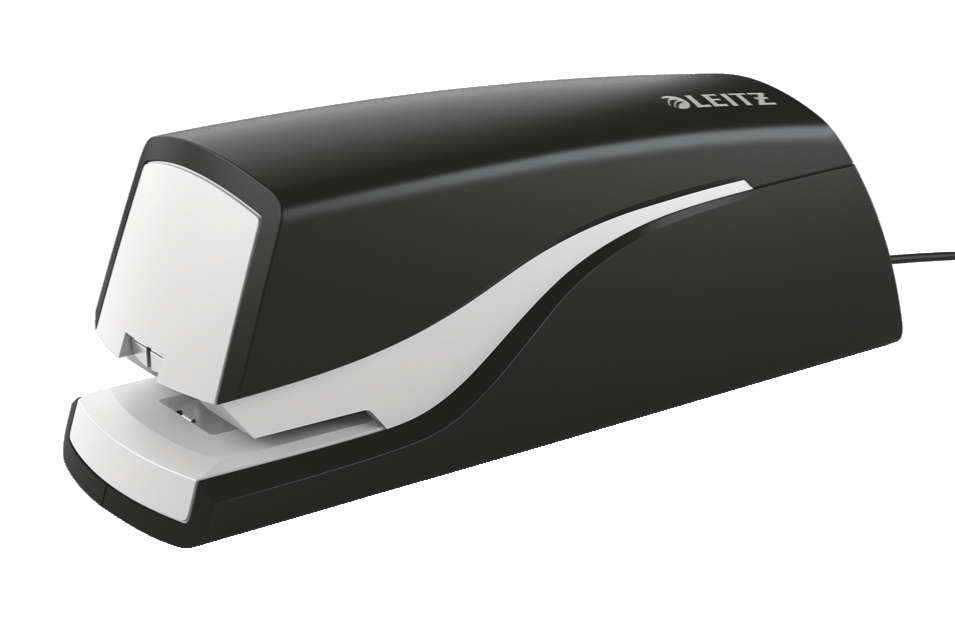 Esselte Leitz NeXXt Electric Stapler - 10 sheets - Standard clinch - Black - AC - 49 mm - 155 mm