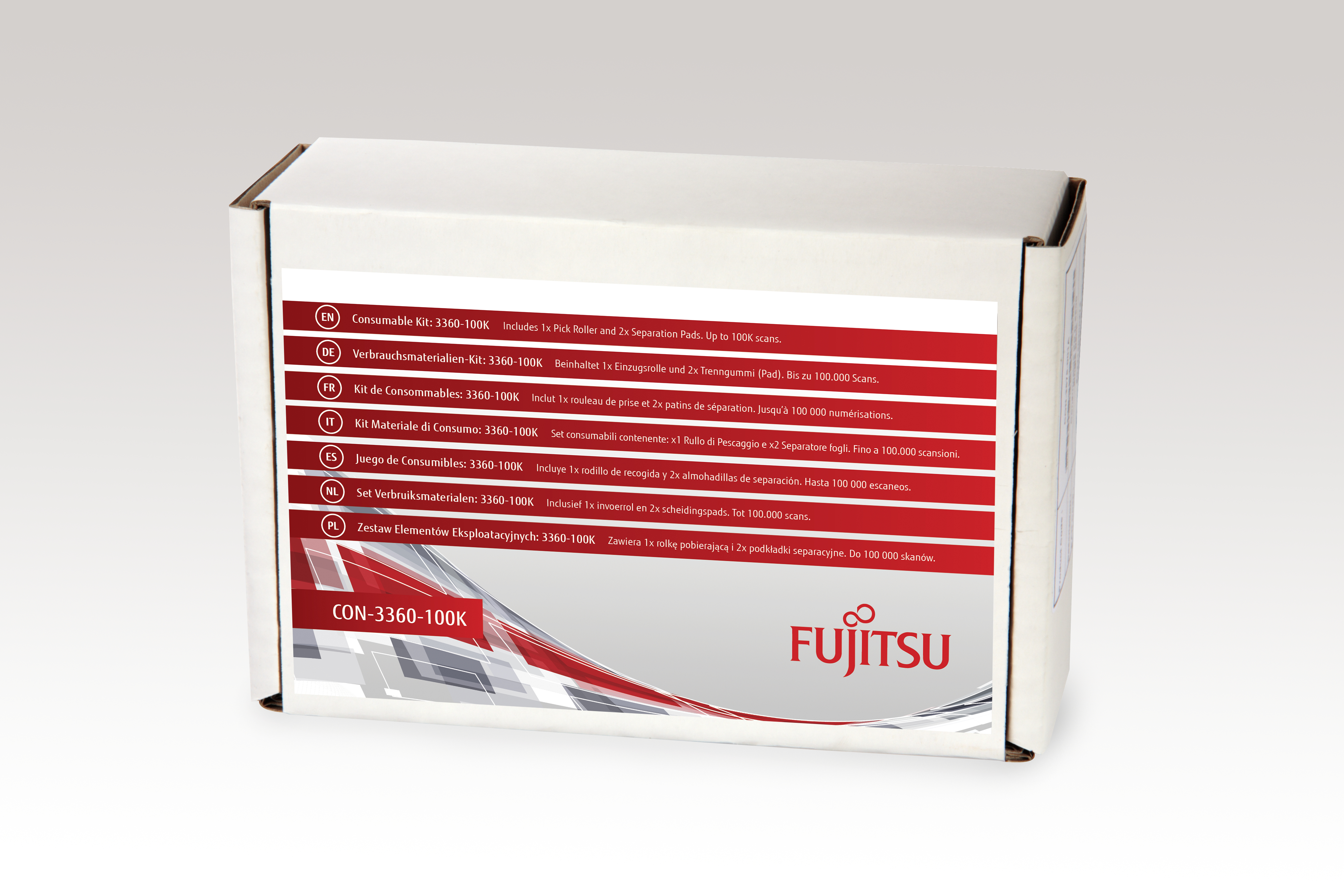Fujitsu Consumable Kit - Scanner - Verbrauchsmaterialienkit - för fi-5110C - CON-3360-100K
