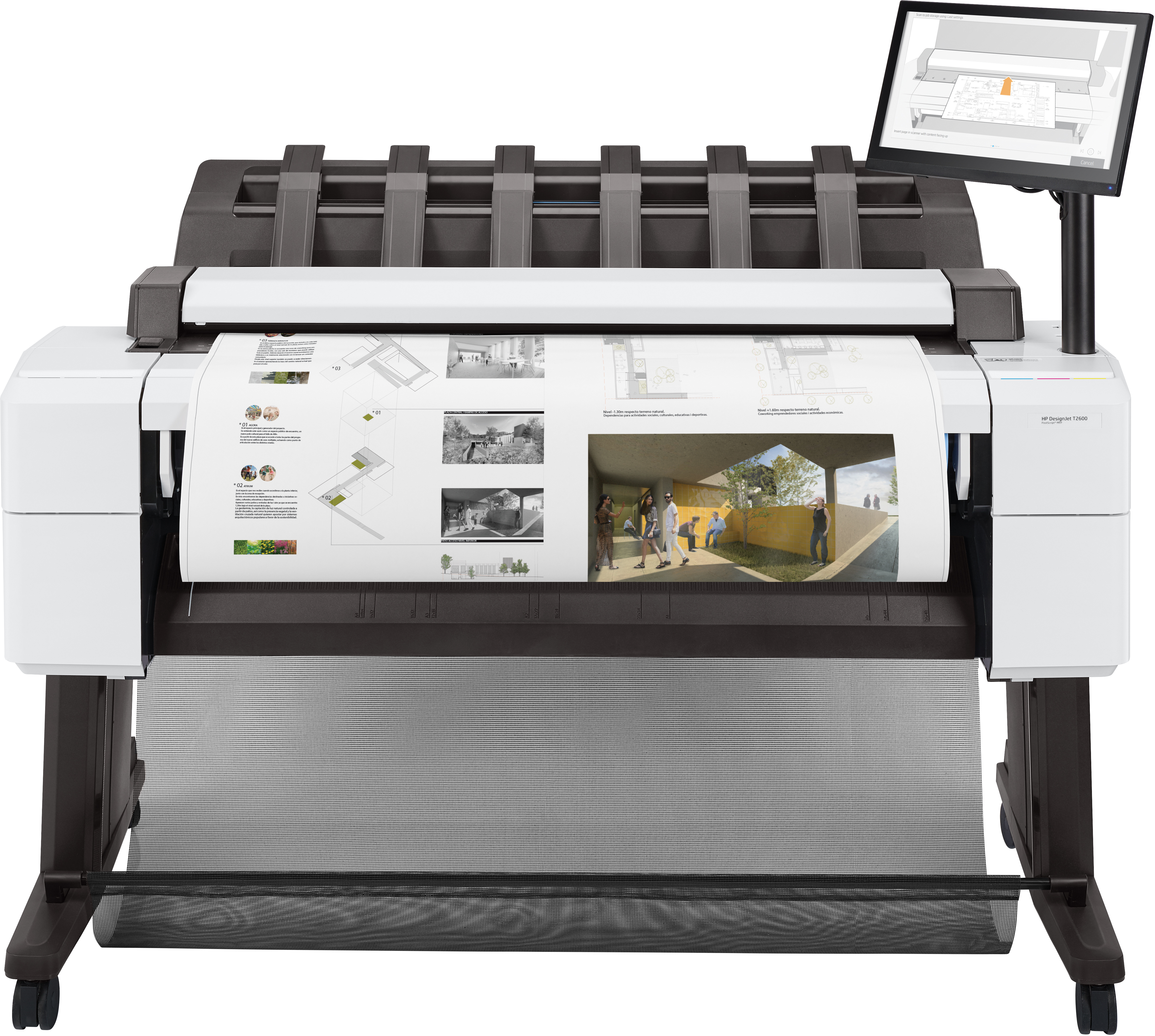 Imprimante multifonction PostScript HP Designjet T2600 36 pouces
