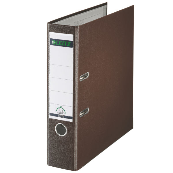 Esselte Leitz Plastic Lever Arch File A4 80mm 180° - A4 - Brown - 600 sheets - 8 cm - 81 mm - 320 mm