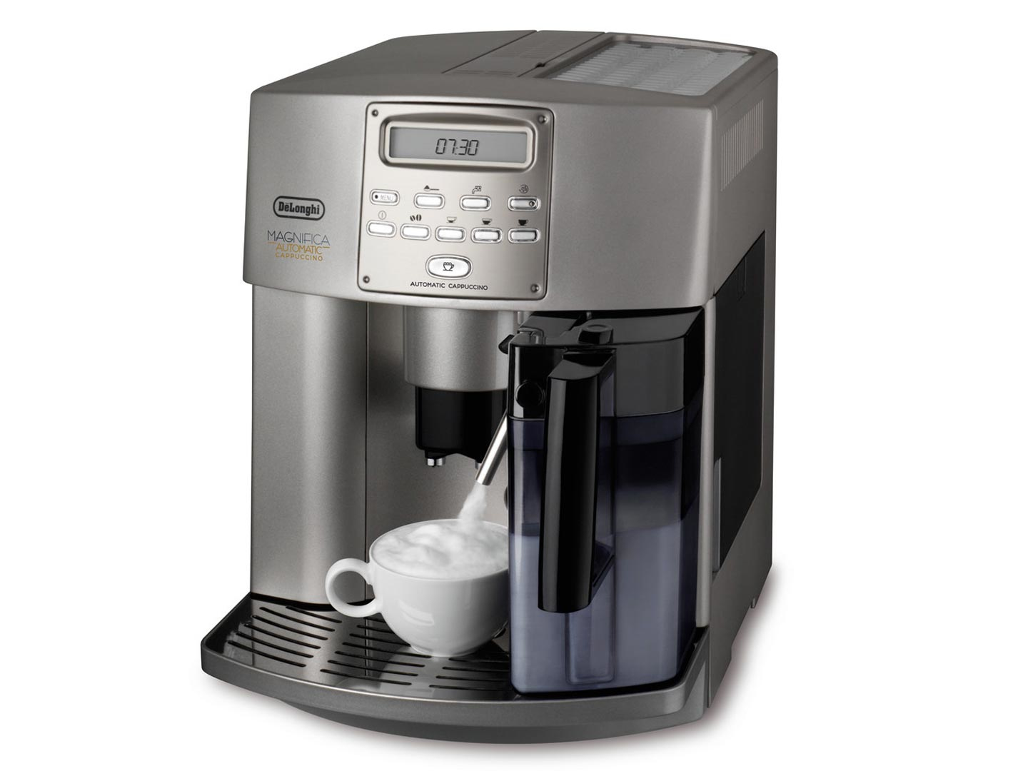 De Longhi ESAM 3500 - Espresso machine - 1.8 L - Coffee beans - Ground coffee - Built-in grinder - 1350 W - Silver - ESAM 3500