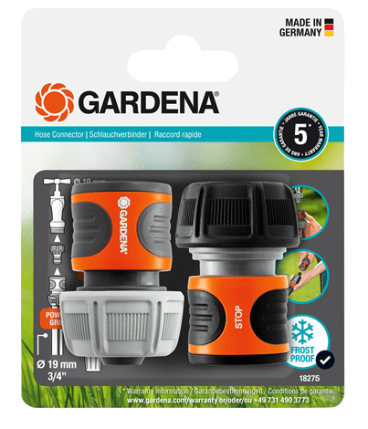 Gardena 18275-20 - Raccord de tuyau - Noir - Orange