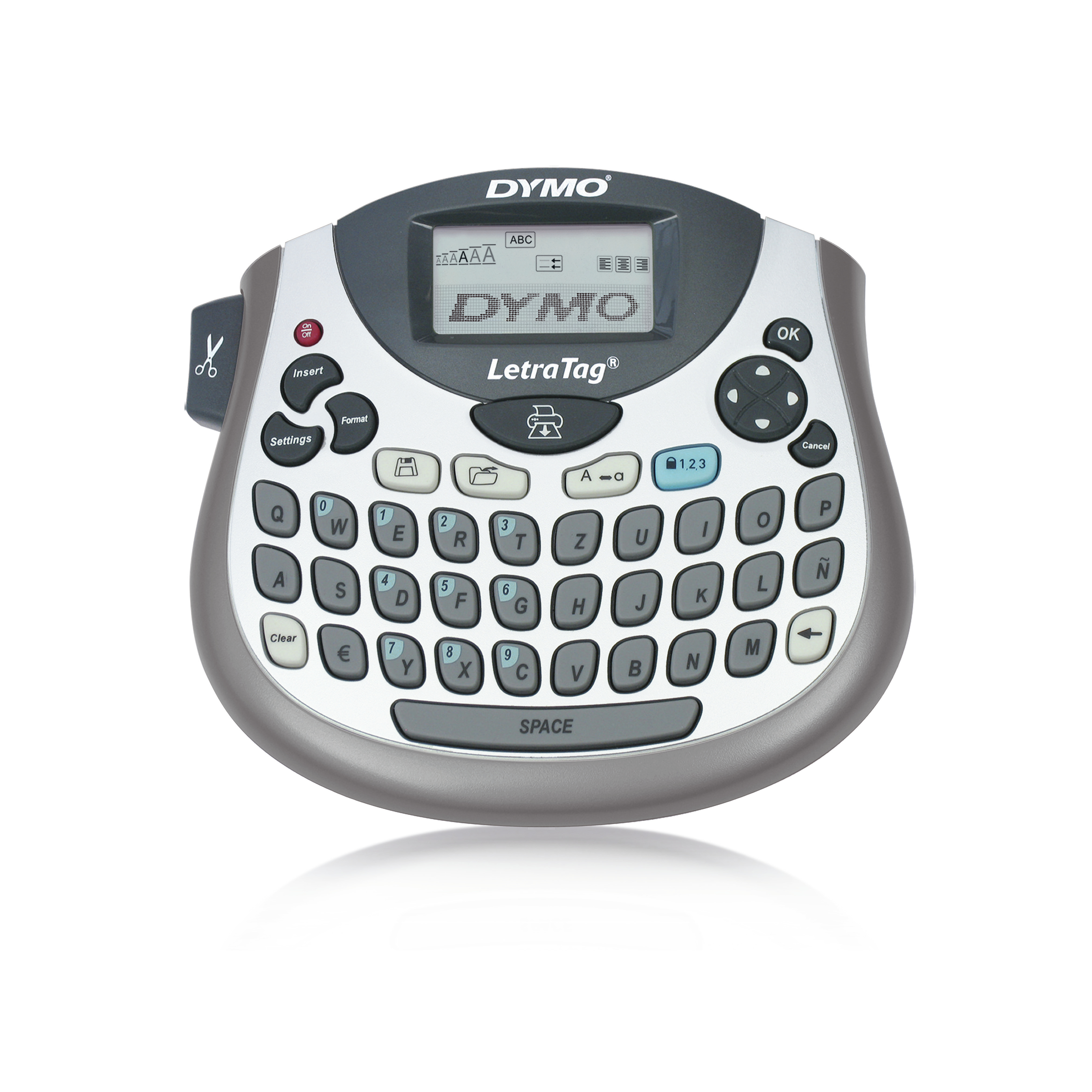 Dymo LetraTag ┬« 100T - Label Maker QWZ - QWERTZ - Direct thermal / Thermal transfer - AA - Grey
