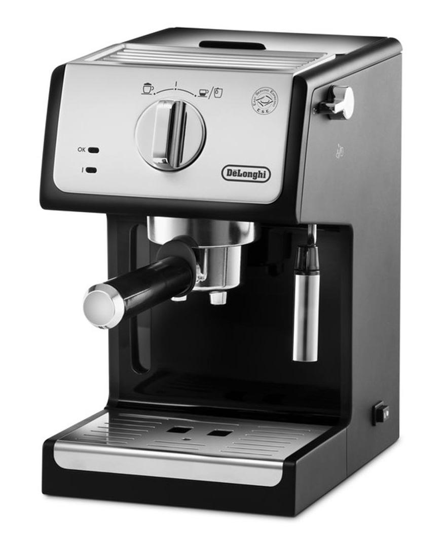 De Longhi ECP 33.21 - Espresso machine - 1.1 L - Coffee pod - Ground coffee - 1100 W - Black - Stainless steel - ECP 35.31
