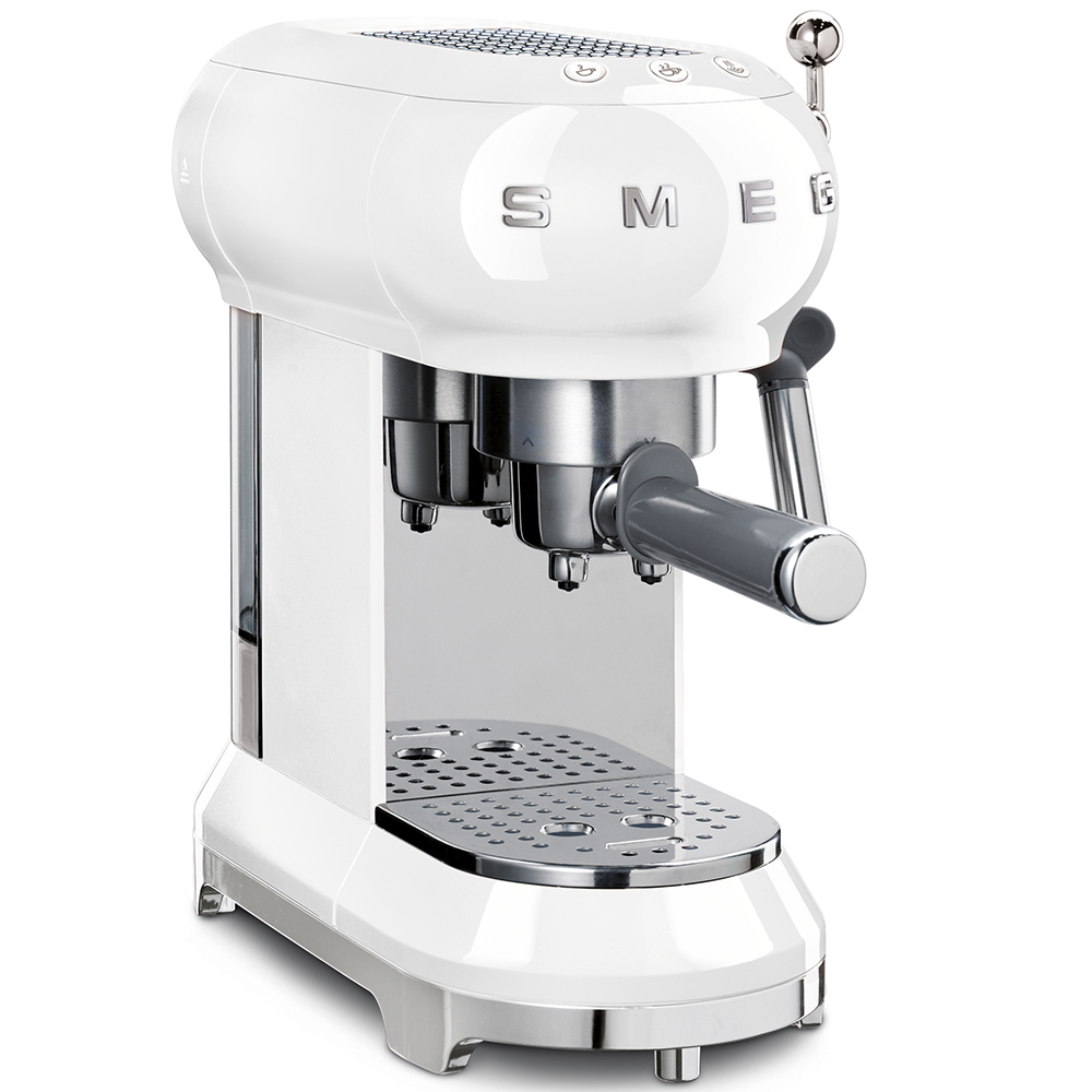 SMEG ECF01WHEU Machine à expresso 1L