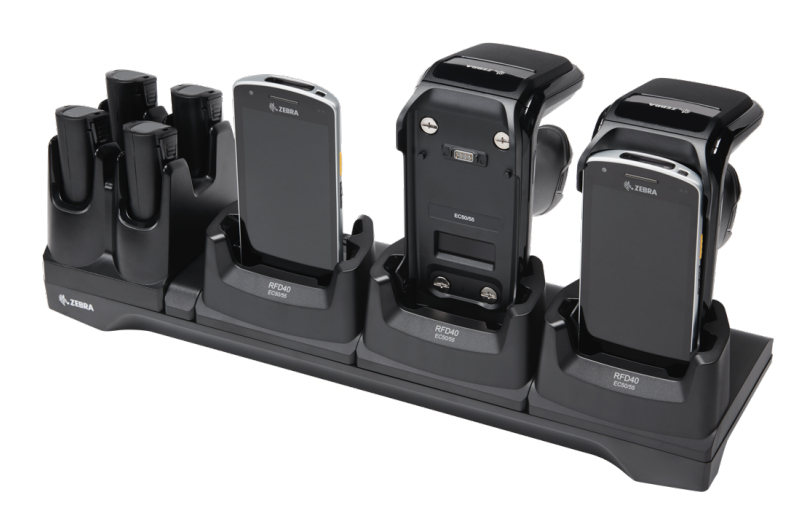 Support 3 pistes Zebra RFD40 pour EC50/55