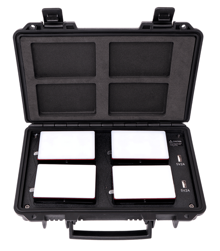 Aputure MC 4-Light Travel Kit 3200K-6500K - AP-MC4LIGHTTRAVELKIT