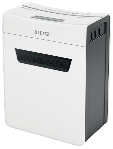 Esselte Leitz IQ Protect Premium Paper Shredder 8X P4 - 14 L - Touch - 8 sheets - P-4 - Grey - White - 80 g/m²