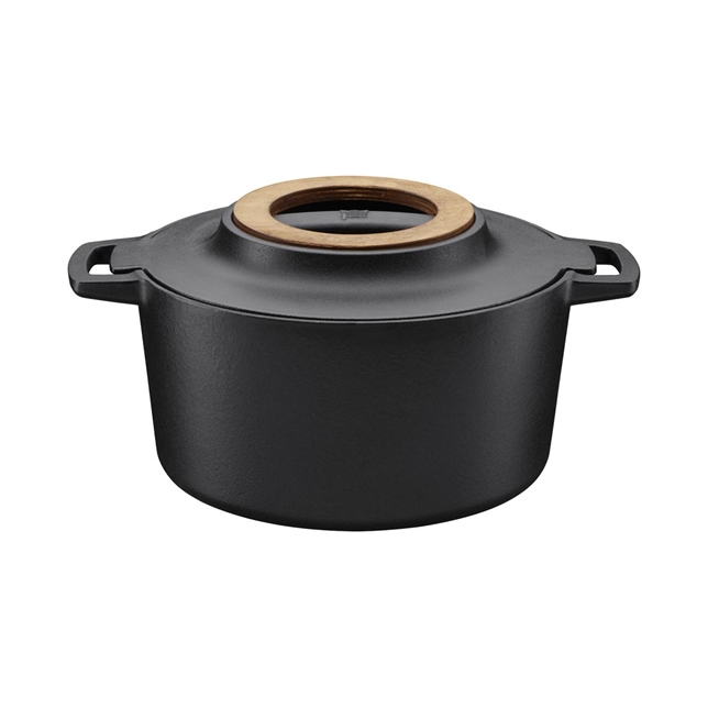Fiskars Norden - 4 L - Noir - Fonte - Émail - Céramique - Gaz - Halogène - Induction - 270 °C
