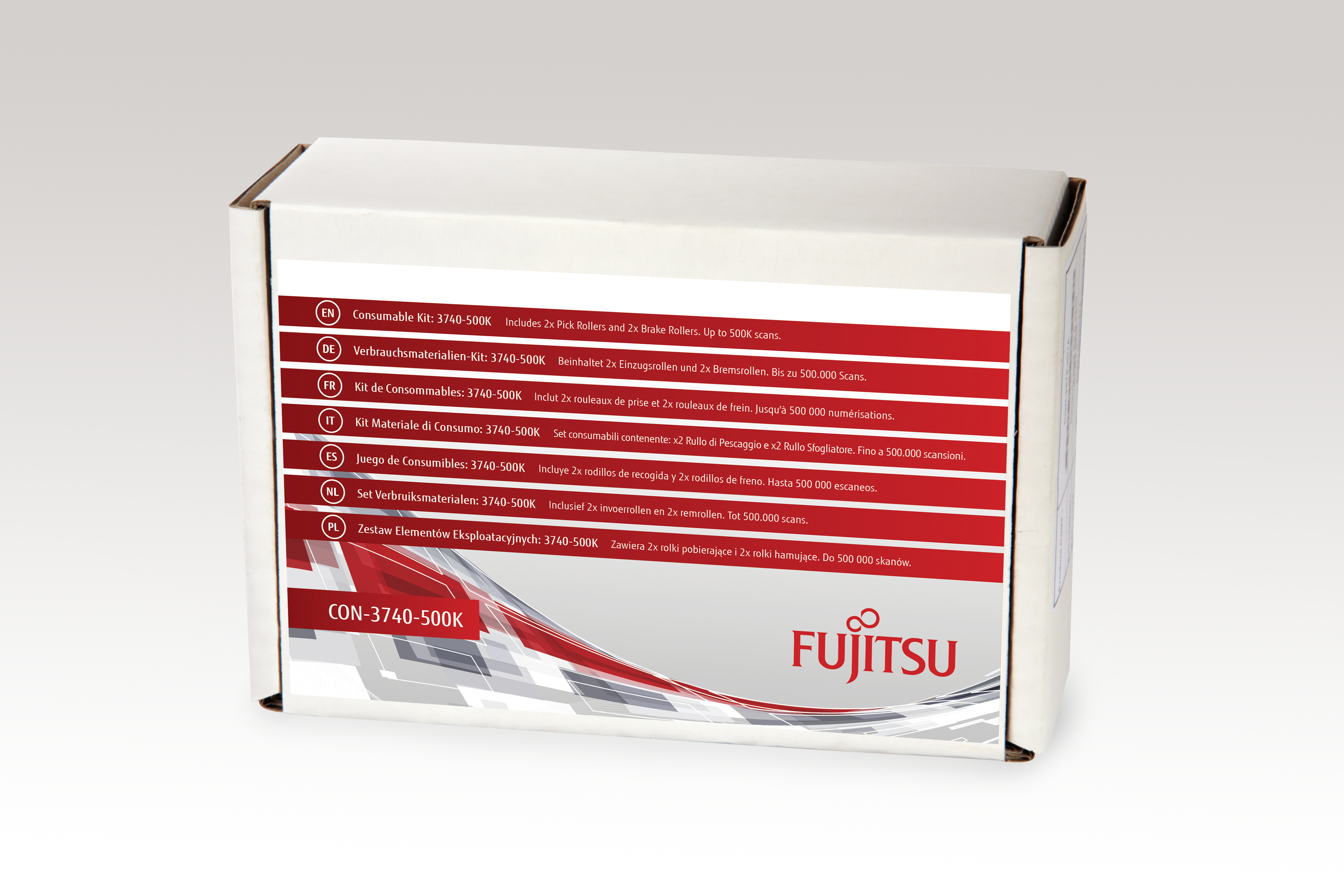 Fujitsu Consumable Kit for fi-7600 and fi-7700/S Scanners - CON-3740-500K