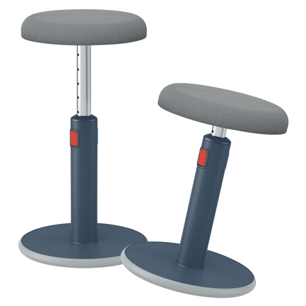 Esselte Leitz Ergo Cosy Active - Padded seat - Blue - Grey - 33 cm - 110 kg - 341 mm - 369 mm