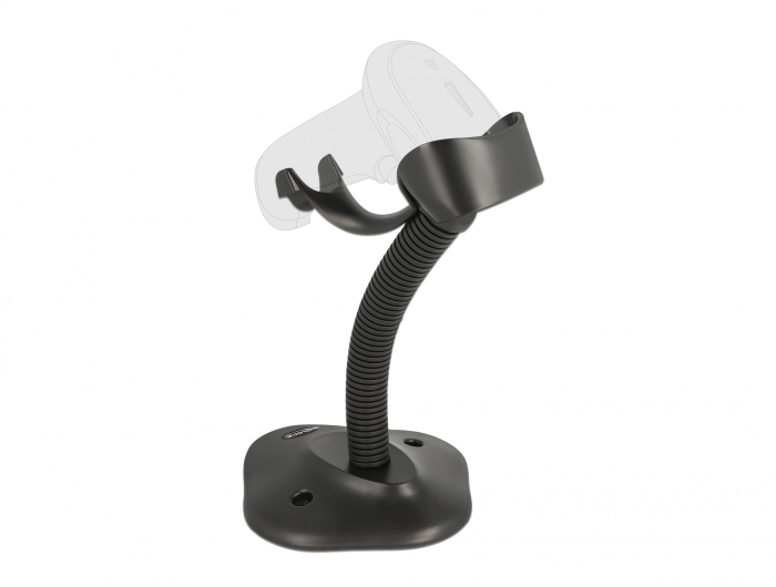 Delock Barcode Scanner stand with holder flexible black - Stand - Black - 23 mm - 172 mm - 153 mm - 1 pc(s) - 90555