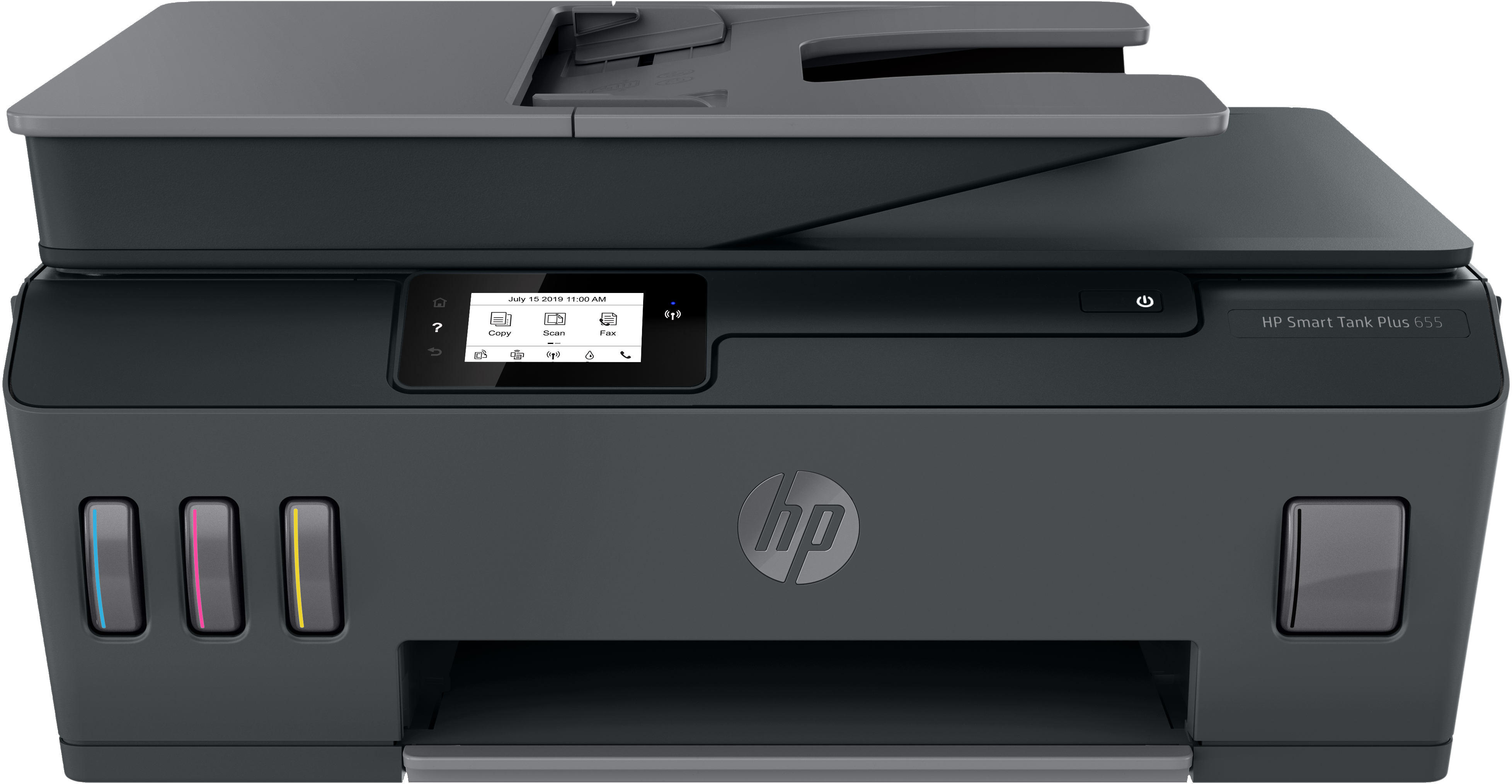HP Smart Tank Plus 655 Wireless All-in-One - Print - Copy - Scan - Fax - ADF and Wireless - Scan to PDF - Thermal inkjet - Colour printing - 4800 x 1200 DPI - A4 - Direct printing - Black - Y0F74A#BHC