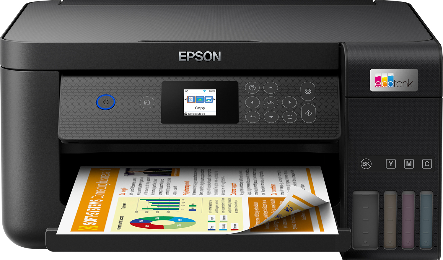 Epson EcoTank ET-2850 - Inkjet - Colour printing - 5760 x 1440 DPI - Colour copying - A4 - Black - C11CJ63405
