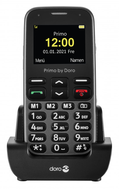 Doro Primo 218 - Barre - Simple SIM - 5,08 cm (2") - Bluetooth - 1000 mAh - Noir - Graphite