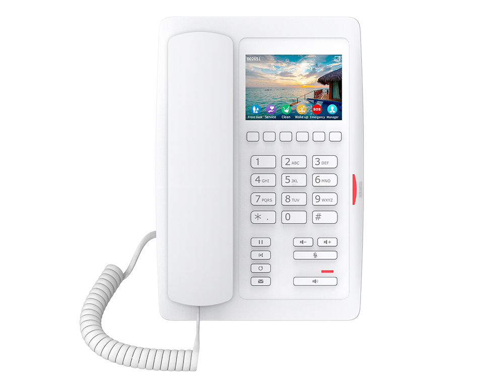 Fanvil H5W - IP Phone - White - Wired handset - Desk - In-band - Out-of band - SIP info - 2 lines - H5W-WHITE