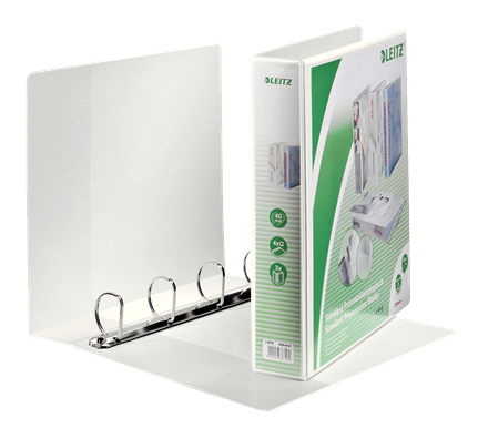 Esselte Leitz 42860001 - A4 - D-ring - Storage - Polypropylene (PP) - White - 400 sheets
