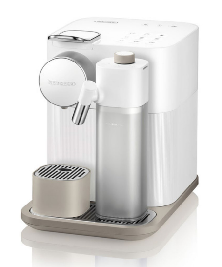 De Longhi Lattissima One Nespresso Gran Lattissima coffee machine by Delonghi - Sophicated Darks - Capsule coffee machine - 1 L - Coffee capsule - 1400 W - White - EN640.W