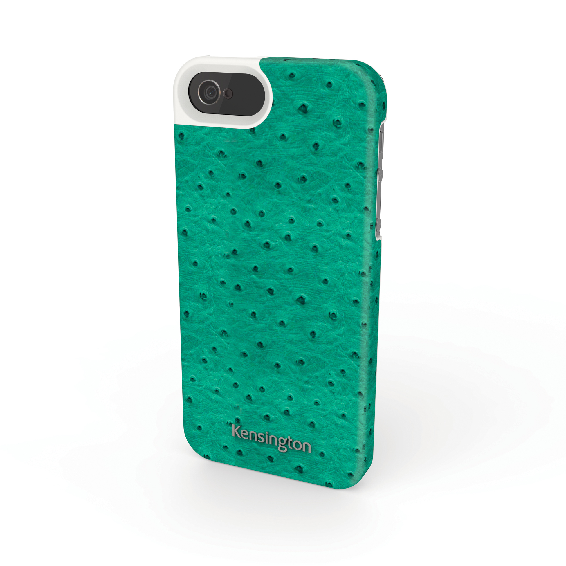 Étui en cuir texturé pour iPhone 5/5s - Kensington Bleu Vert